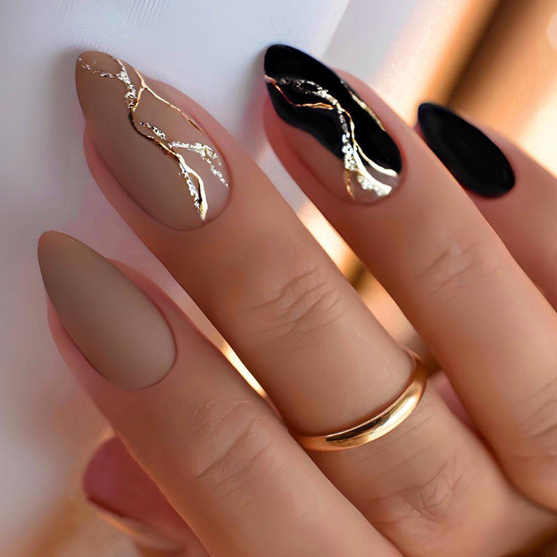 Luxury Abstract Art Press-On Nail Set Acalora
