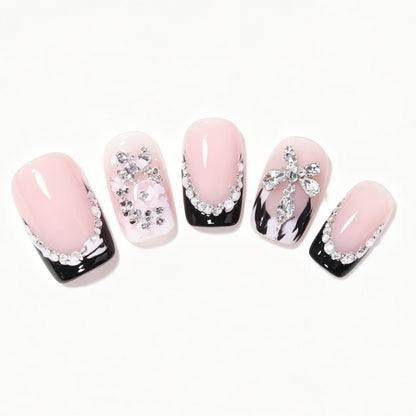 Elegant Decorative Acrylic Press-On Nail Art Acalora