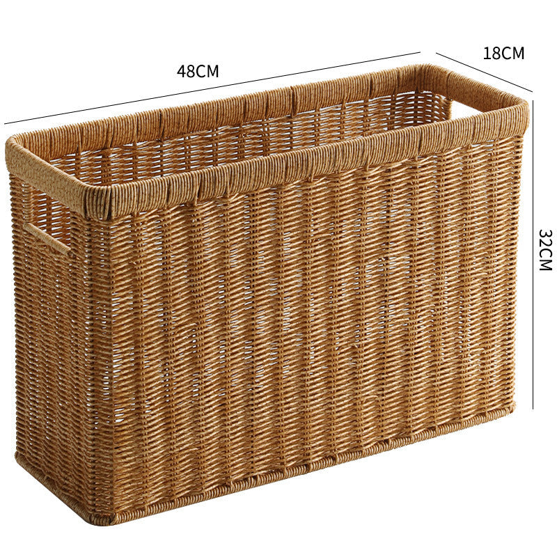 Ladies Elegant Laundry Basket made of Woven Material Bowlift