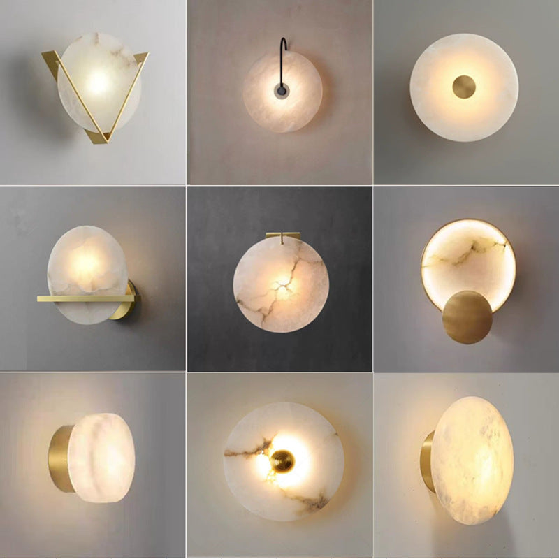 Elegant Alabaster Wall Sconce