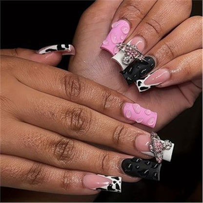 Artistic Press-On Nail Set with Premium Embellishments Acalora