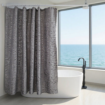 Elegant Textured Shower Curtain