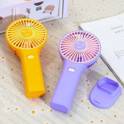 Women's Portable Handheld Fan with Ergonomic Shape and USB Charging Function Karnz