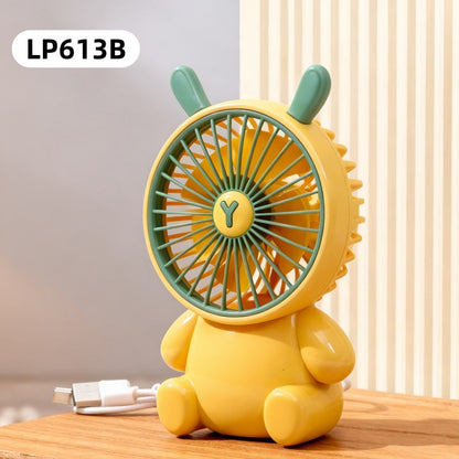 Women's Portable USB Handheld Fan with Cute Bear Motif Karnz