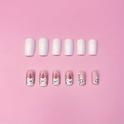 Festive Winter Nail Art Acalora