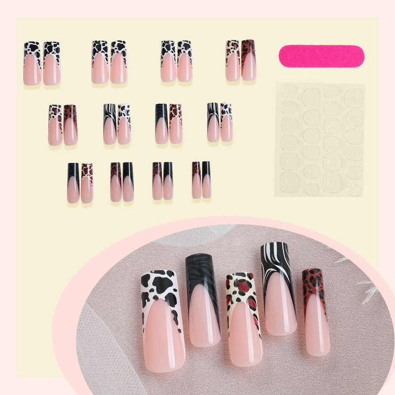 Artistic Patterned Press-On Nail Set Acalora