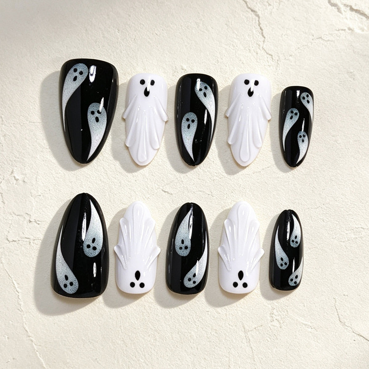 Halloween Ghost Nail Art Acalora
