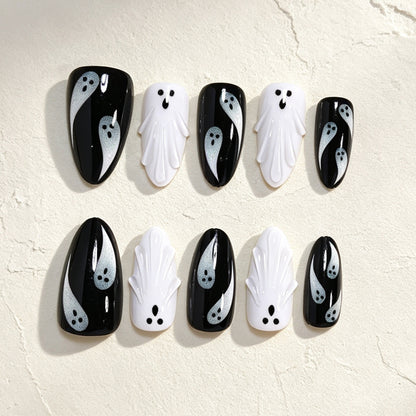 Halloween Ghost Nail Art Acalora