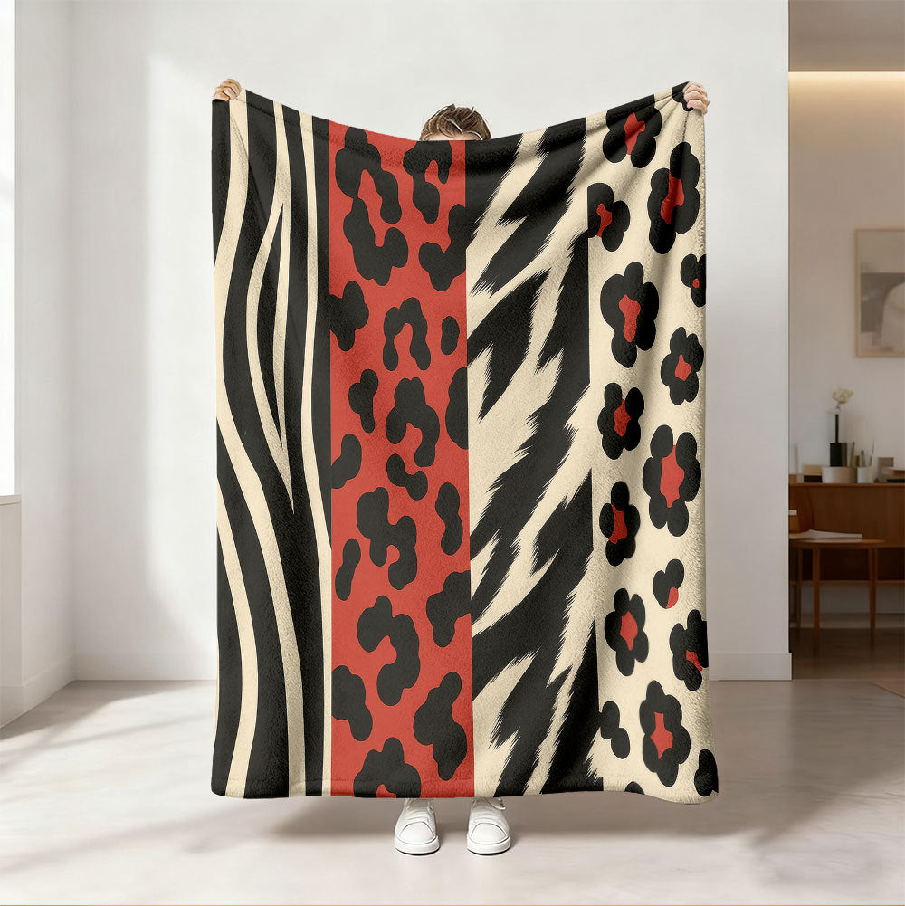 Unisex Music-Themed Fleece Blanket