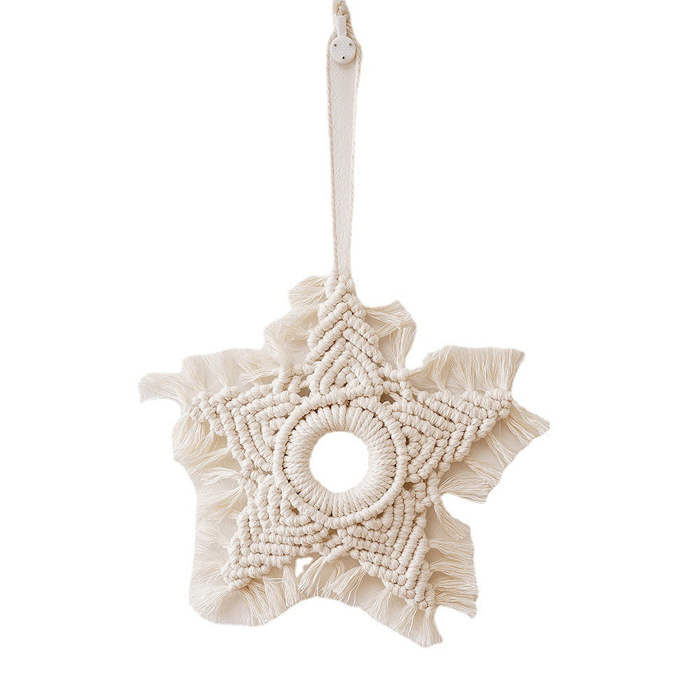 Macrame Star-Shaped Wall Hanging Decor Acalora