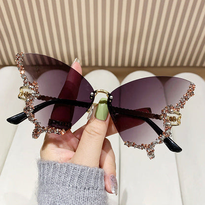 Women's extravagant sunglasses with sparkling butterfly design Kalsten