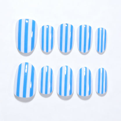 Stylish Striped Nail Art Tips Acalora