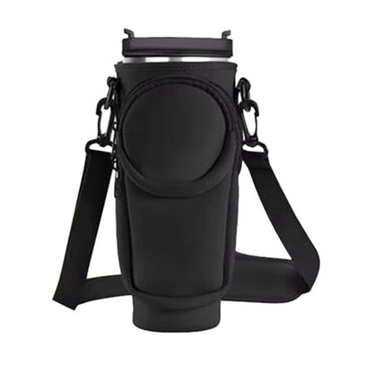 Ladies trendy and sparkling drinking bottle with shoulder bag Bowlift
