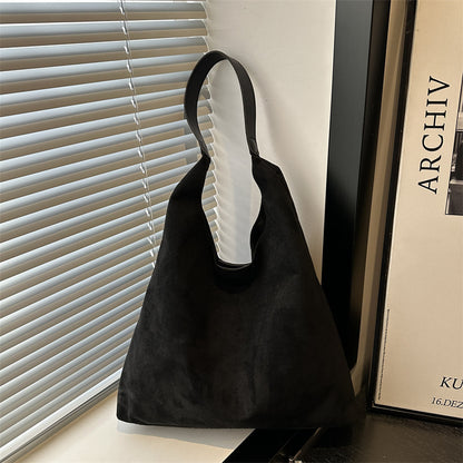 Suede Slouchy Hobo Bag Acalora