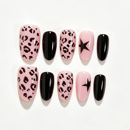 Artistic Leopard Print Nail Wraps Acalora