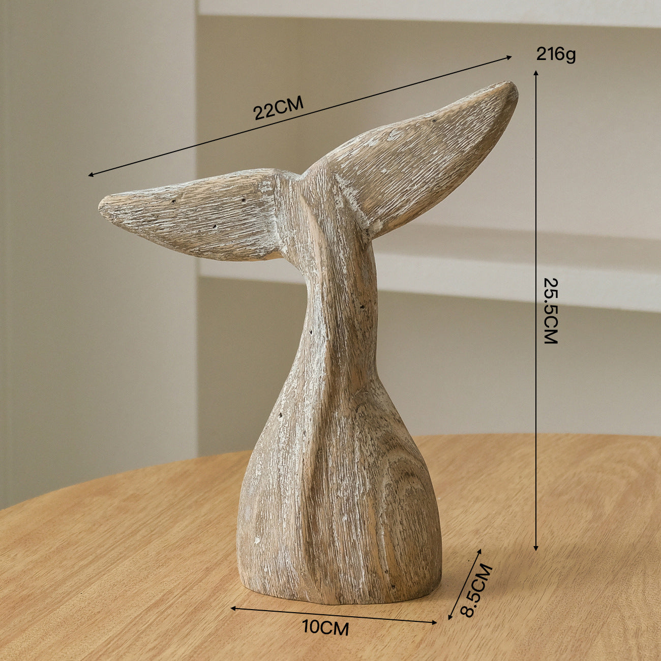 Coastal Whale Tail Sculpture