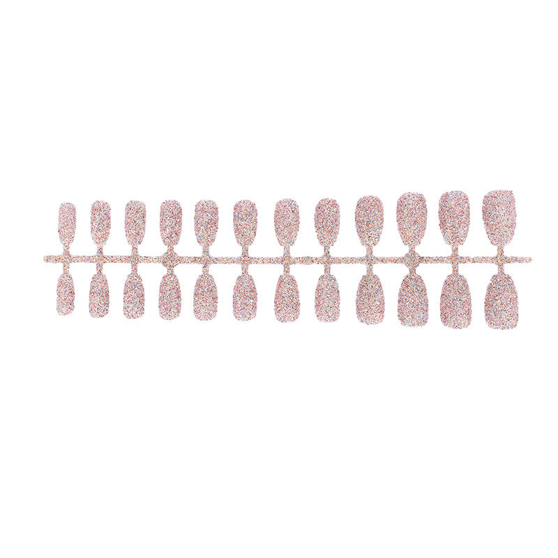 Glamorous artificial nails with sparkling glitter Acalora