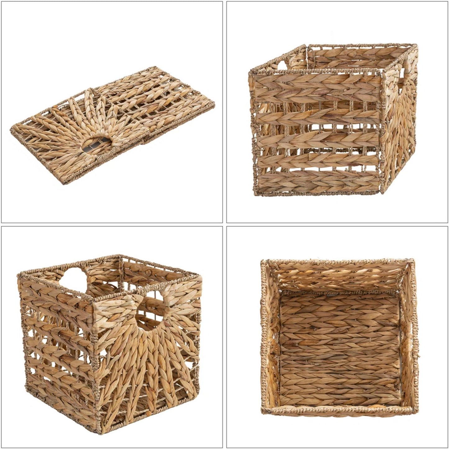 Premium Water Hyacinth Storage Basket Acalora