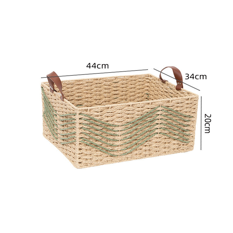 Handmade storage basket made of natural fibers Acalora
