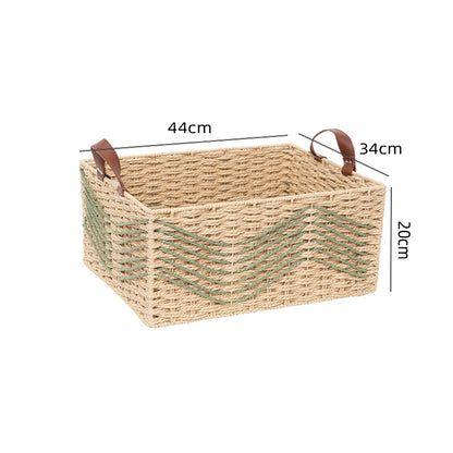 Handmade storage basket made of natural fibers Acalora