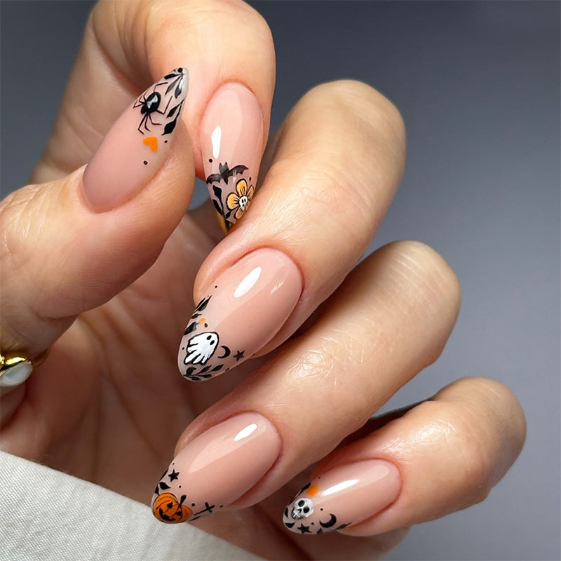 Artistic Themed Press-On Nail Design Acalora