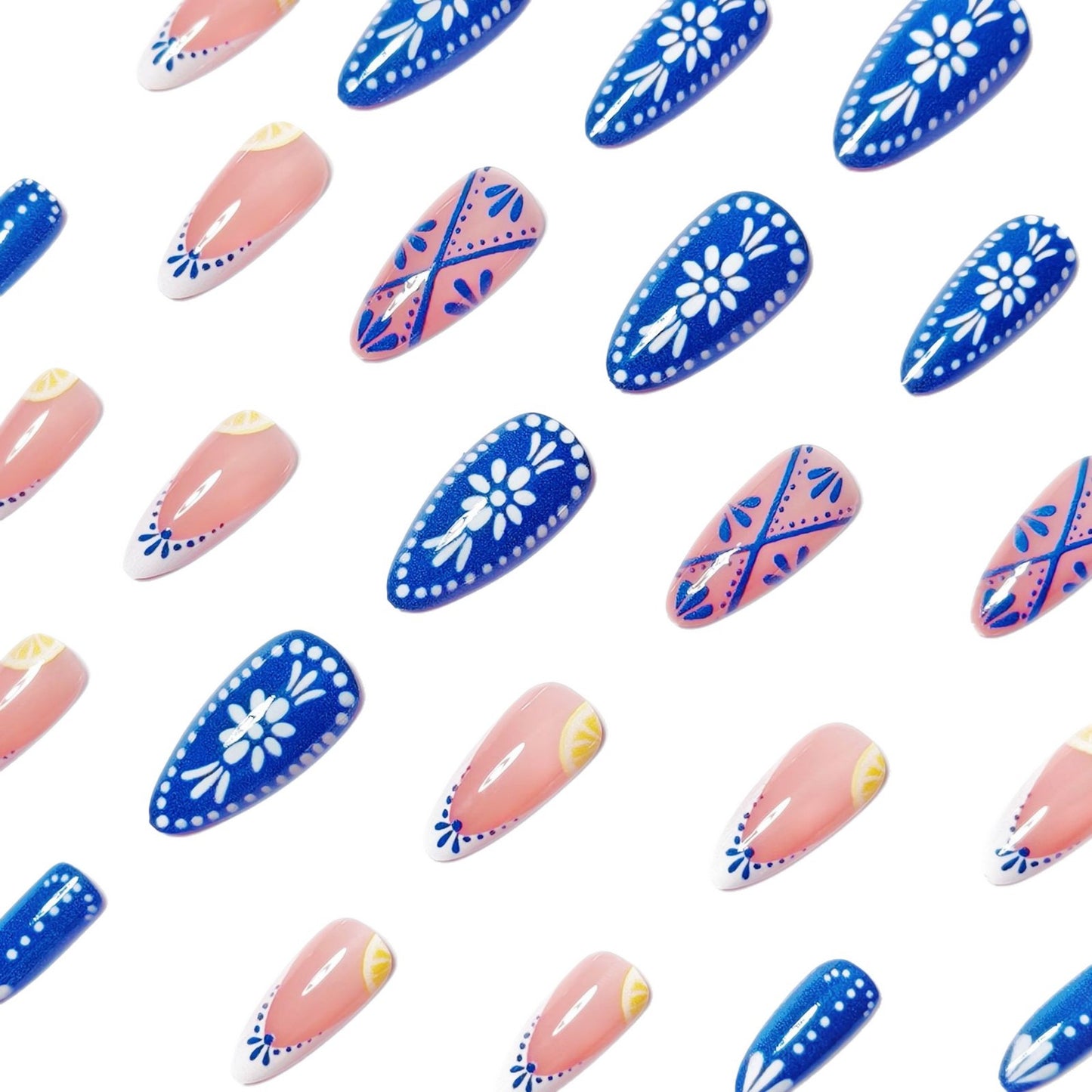 Artistic Floral Nail Art Set Acalora