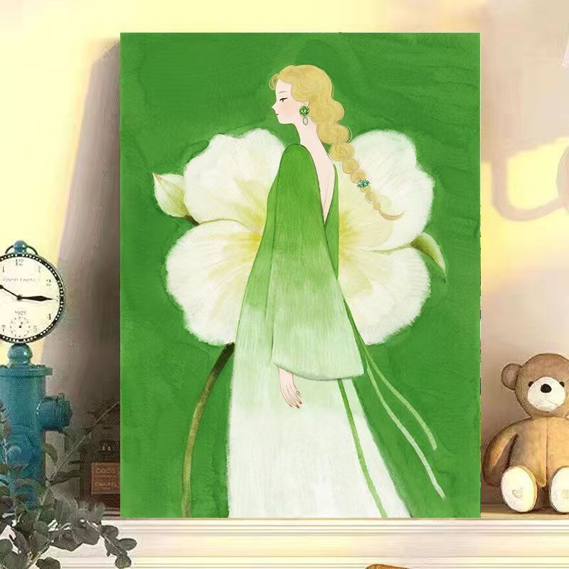 Artistic Floral Illustration Canvas Artwork