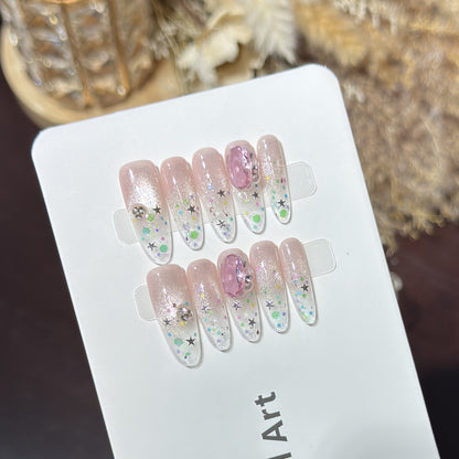 Decorative Press-On Nail Art Set Acalora