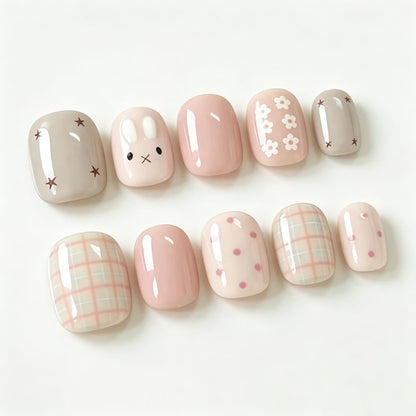 Creative Themed Press-On Nail Art Set Acalora