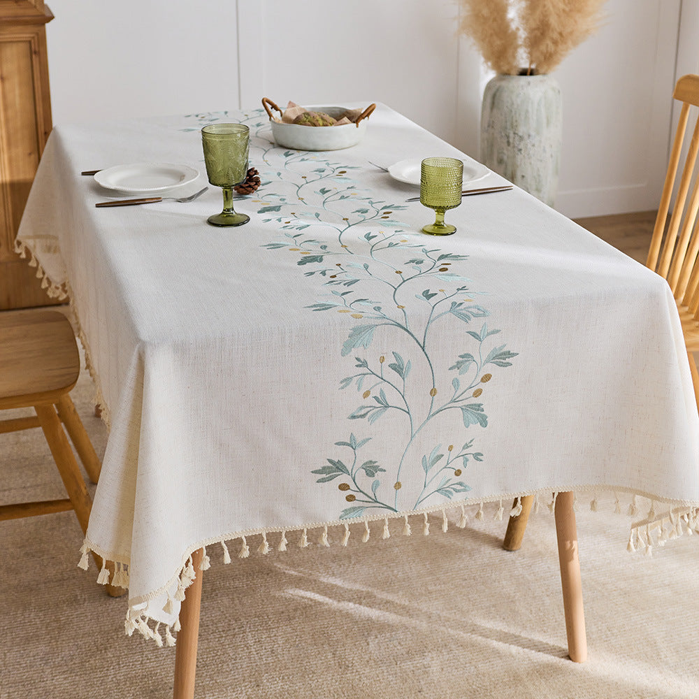 Elegant Fringed Table Cover