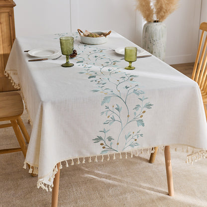 Elegant Fringed Table Cover