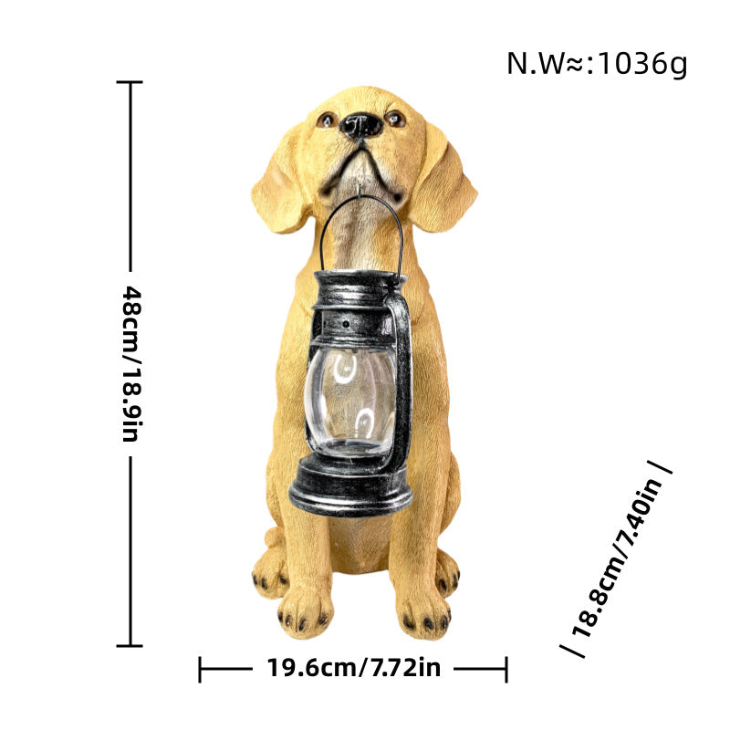 Colorful decorative figure of a dog in modern design Acalora