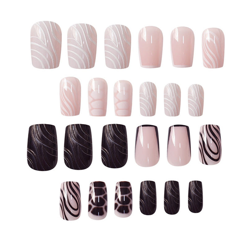 Creative Abstract Press-On Nails Acalora