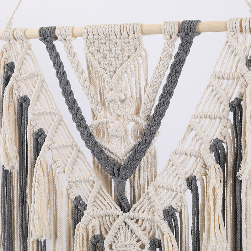 Macrame Wall Hanging with Fringes Acalora