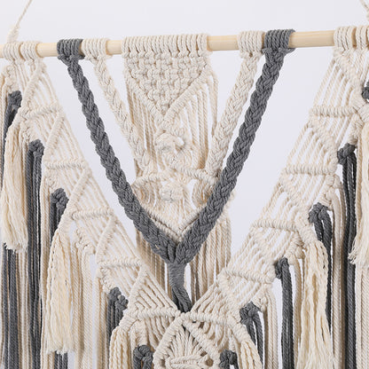 Macrame Wall Hanging with Fringes Acalora