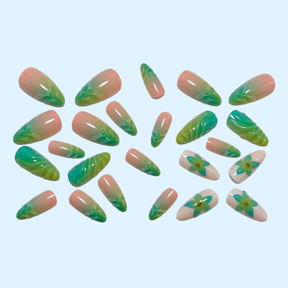 Artificial nails with playful floral design Acalora