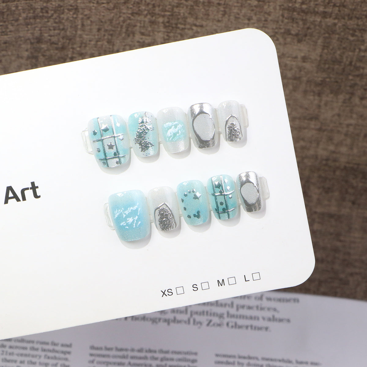 Artistic Press-On Nail Set Acalora