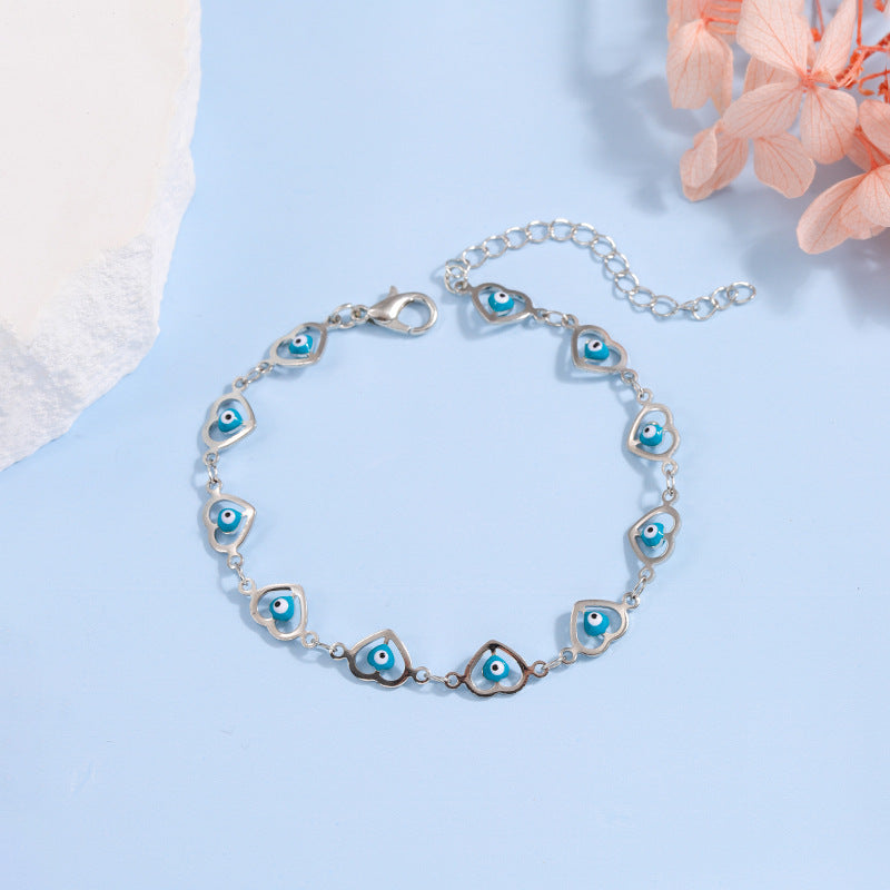 Heart-Shaped Beaded Bracelet Acalora