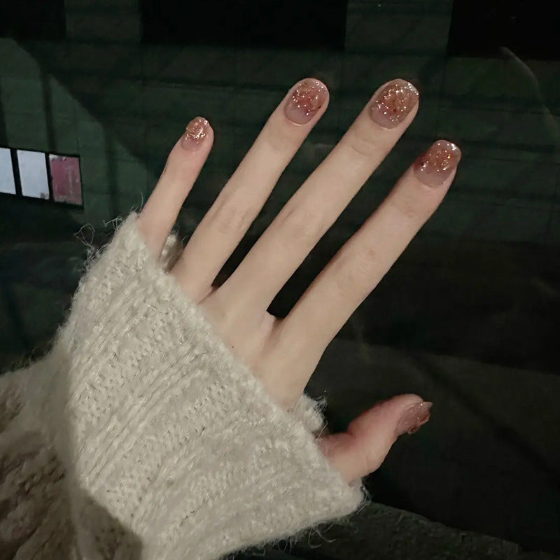 Decorative Glitter Press-On Nail Tips Acalora