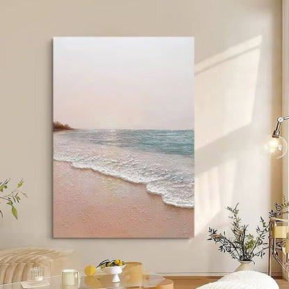 Coastal Serenity Abstract Canvas Art