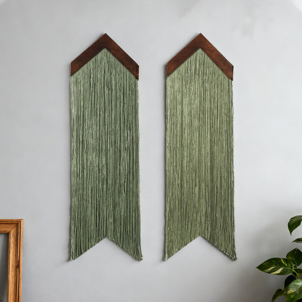 Macrame Wall Decor with Cloud Motif Acalora
