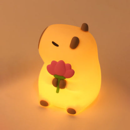 Garduru2024 Capybara Silicone Night Light | Soft & Kid-Friendly | Perfect Gift for Boys and Girls