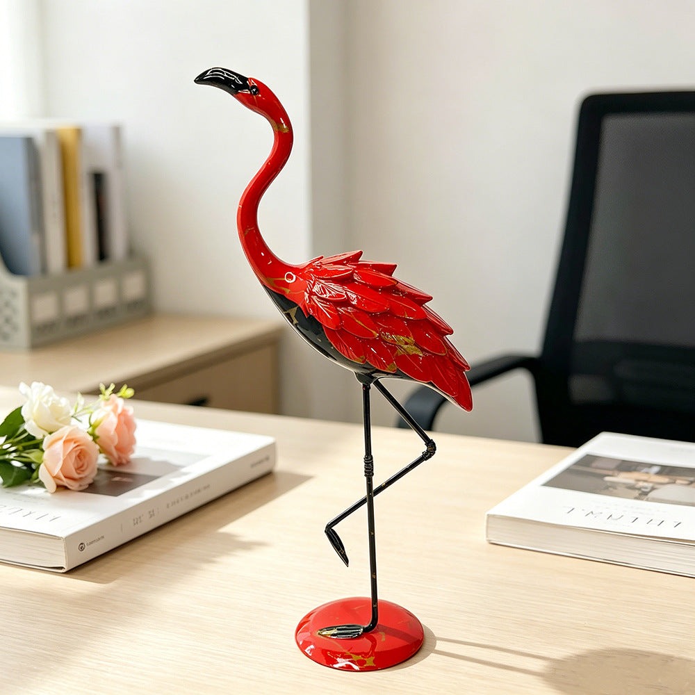Decorative Flamingo Sculpture Acalora
