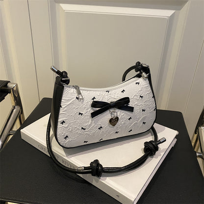 Charming Bow Detail Quilted Handbag Acalora