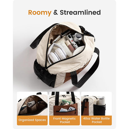 Luxurious Quilted Travel Duffel Bag Acalora