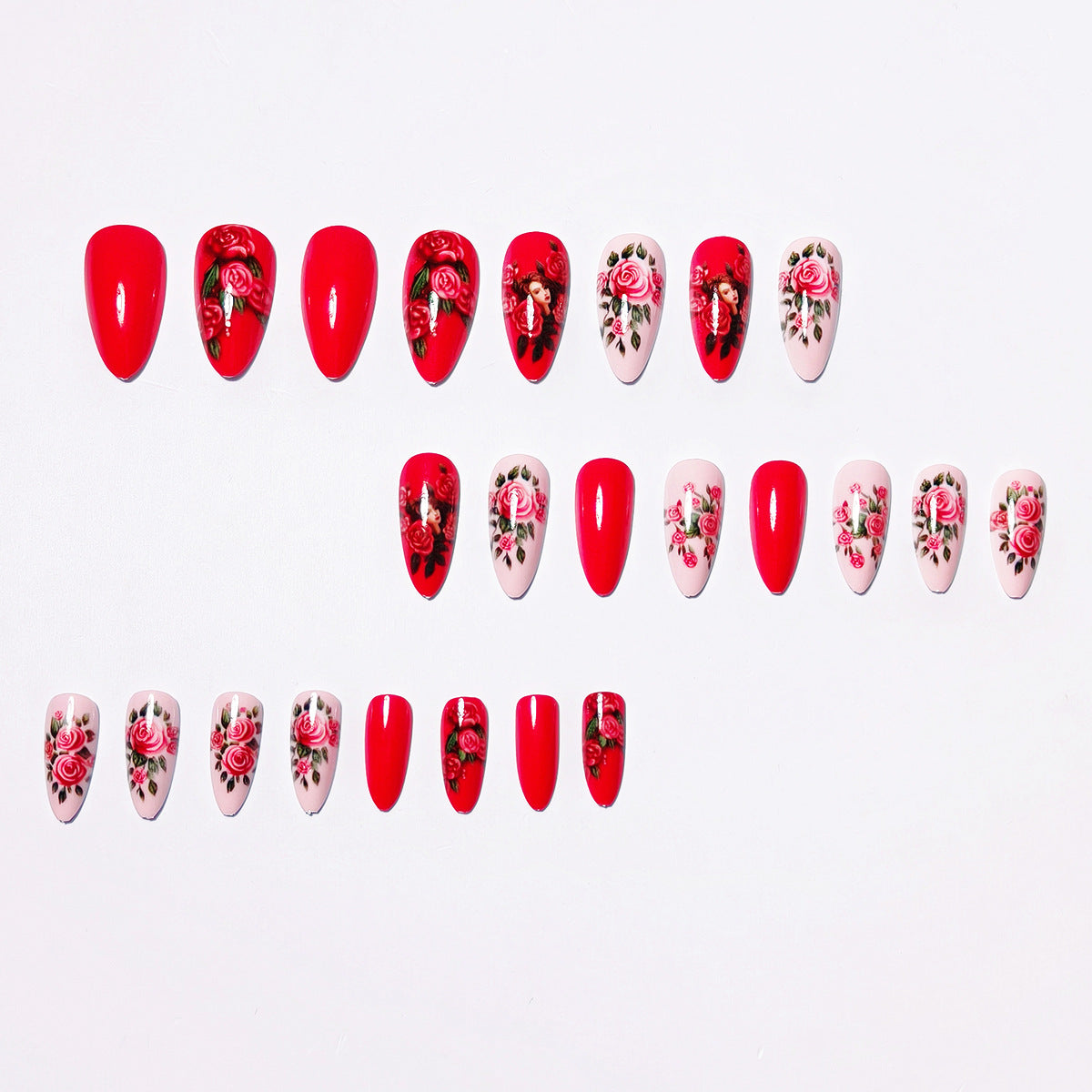 Floral Motif Nail Art Set Acalora