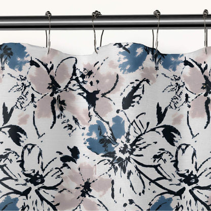 Artistic Floral Print Shower Curtain