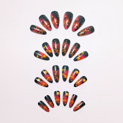Celestial Galaxy-Inspired Nail Art Acalora