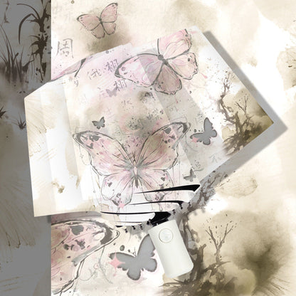 Ladies' Automatic Umbrella with Butterfly Design Karnz