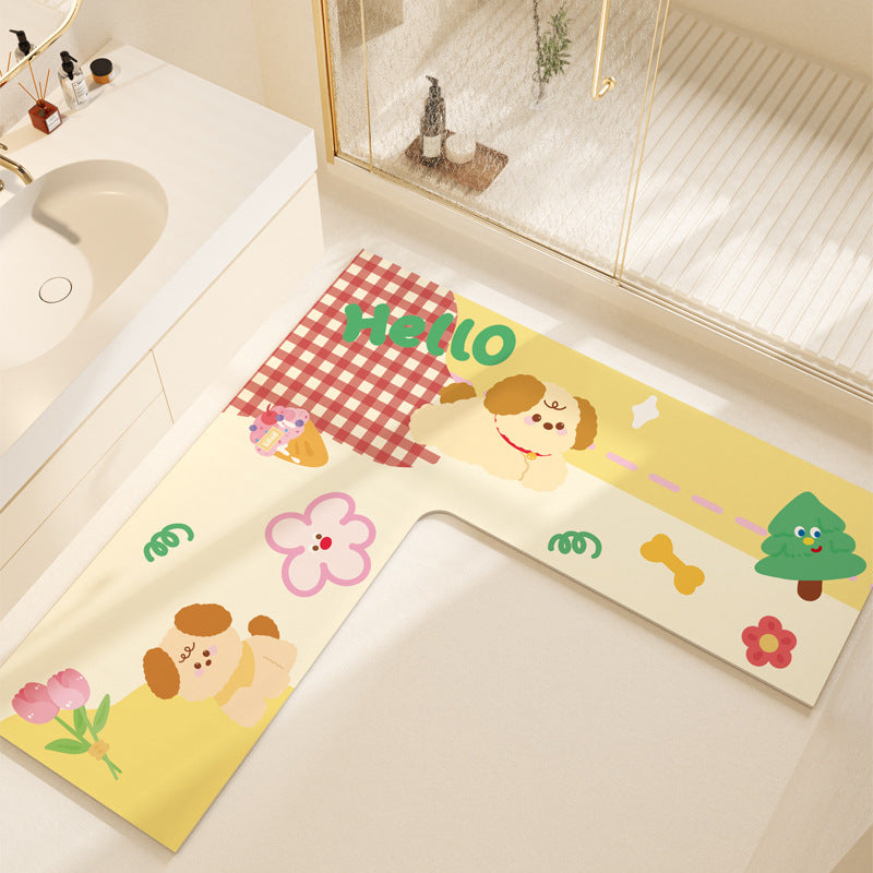 Non-Slip Colorful Bathroom Mat